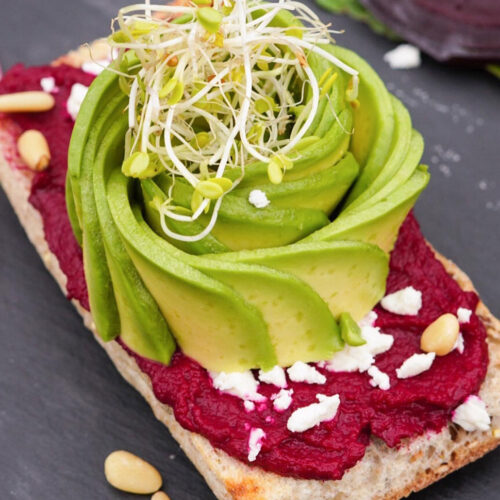 Avocado Toast with Grilled Beet Hummus | Bjorn Bites & Booze | Wild West Viking