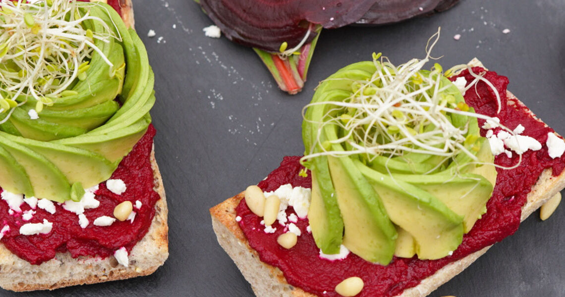 Avocado Toast with Grilled Beet Hummus | Bjorn Bites and Booze | Wild West Viking