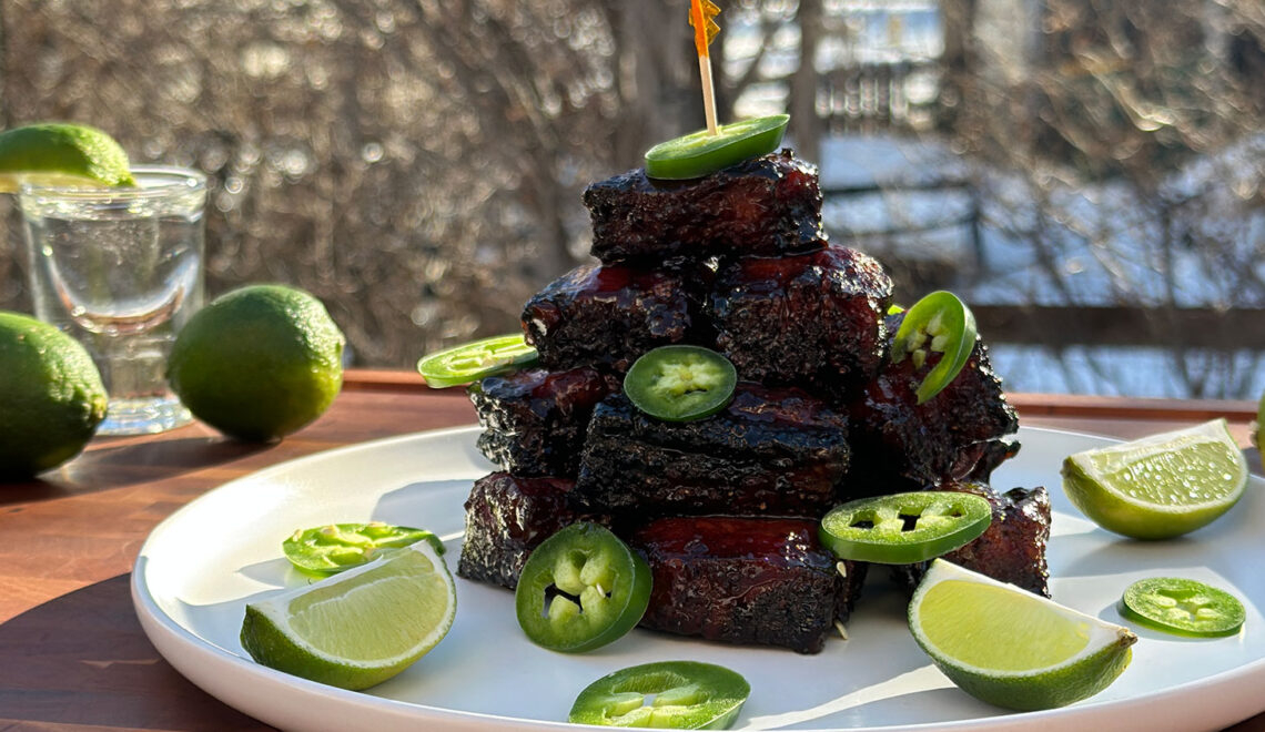 Pork Belly Burnt Ends | Bjorn Bites & Booze