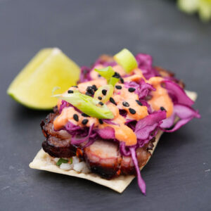 Shoyu pork belly bite | Bjorn Bites & Booze