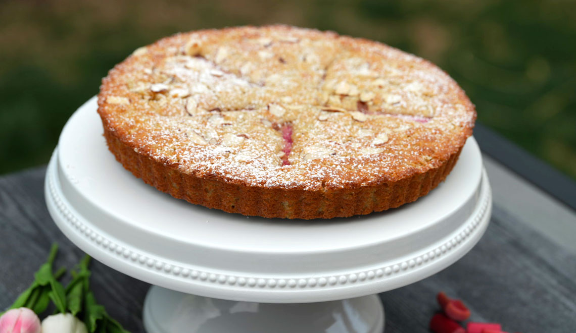 Rhubarb Cake with Cardamom | Spring Dessert