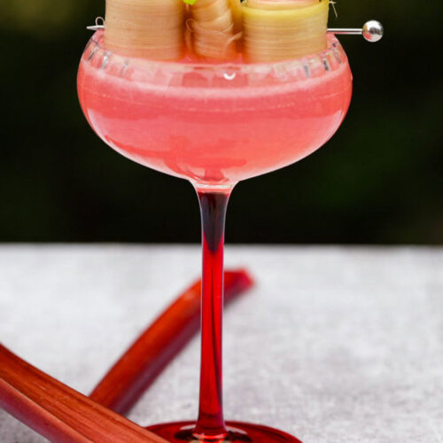 Rhubarb Spring Cocktail | Bjorn Bites & Booze